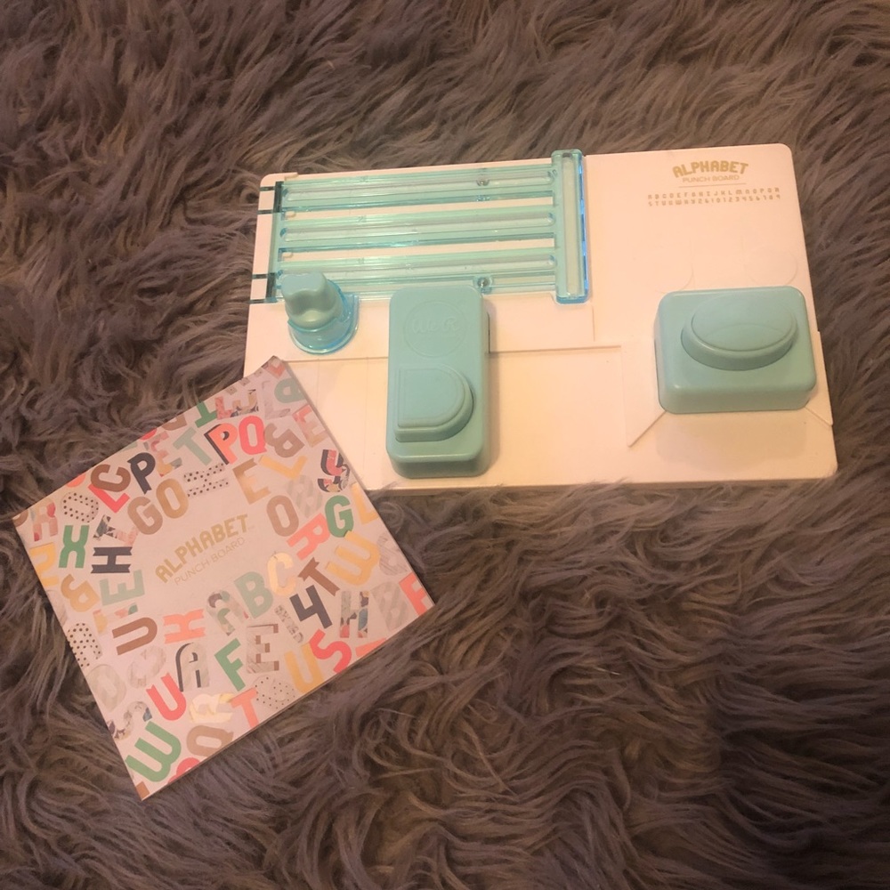 Alaphabet punch board cricut alternative